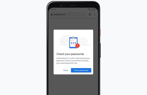 Chrome melding wachtwoord gelekt op mobiel